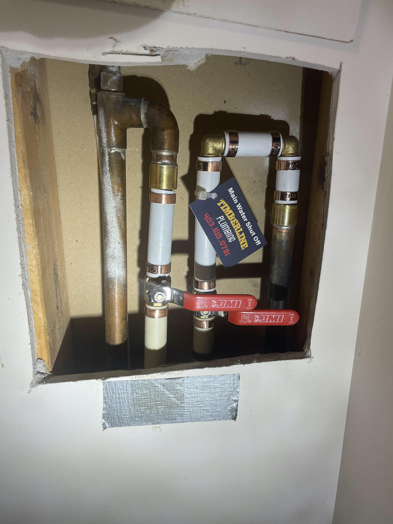 Valve replacement for pipes in condo