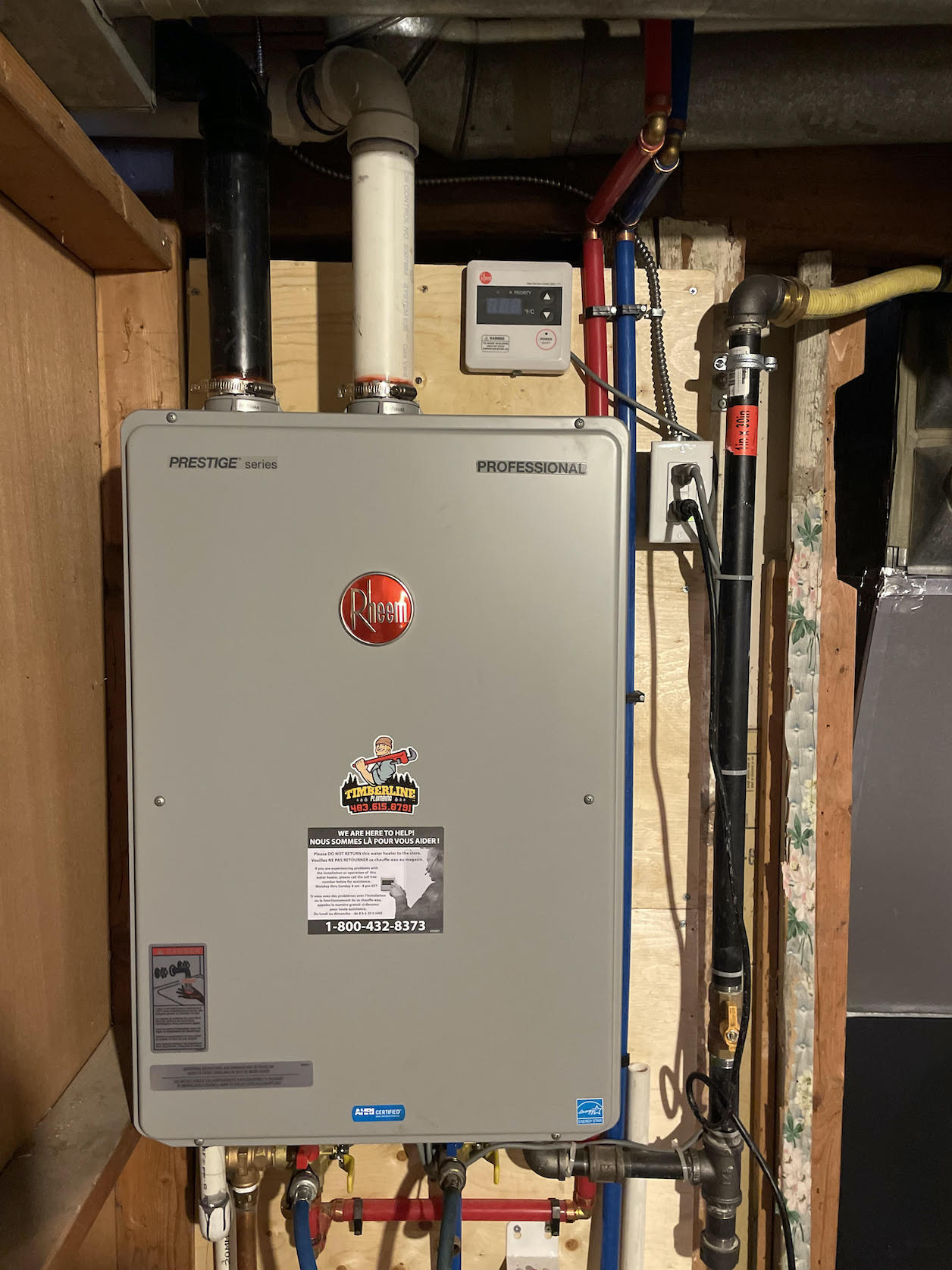 New Tankless Water heater Install